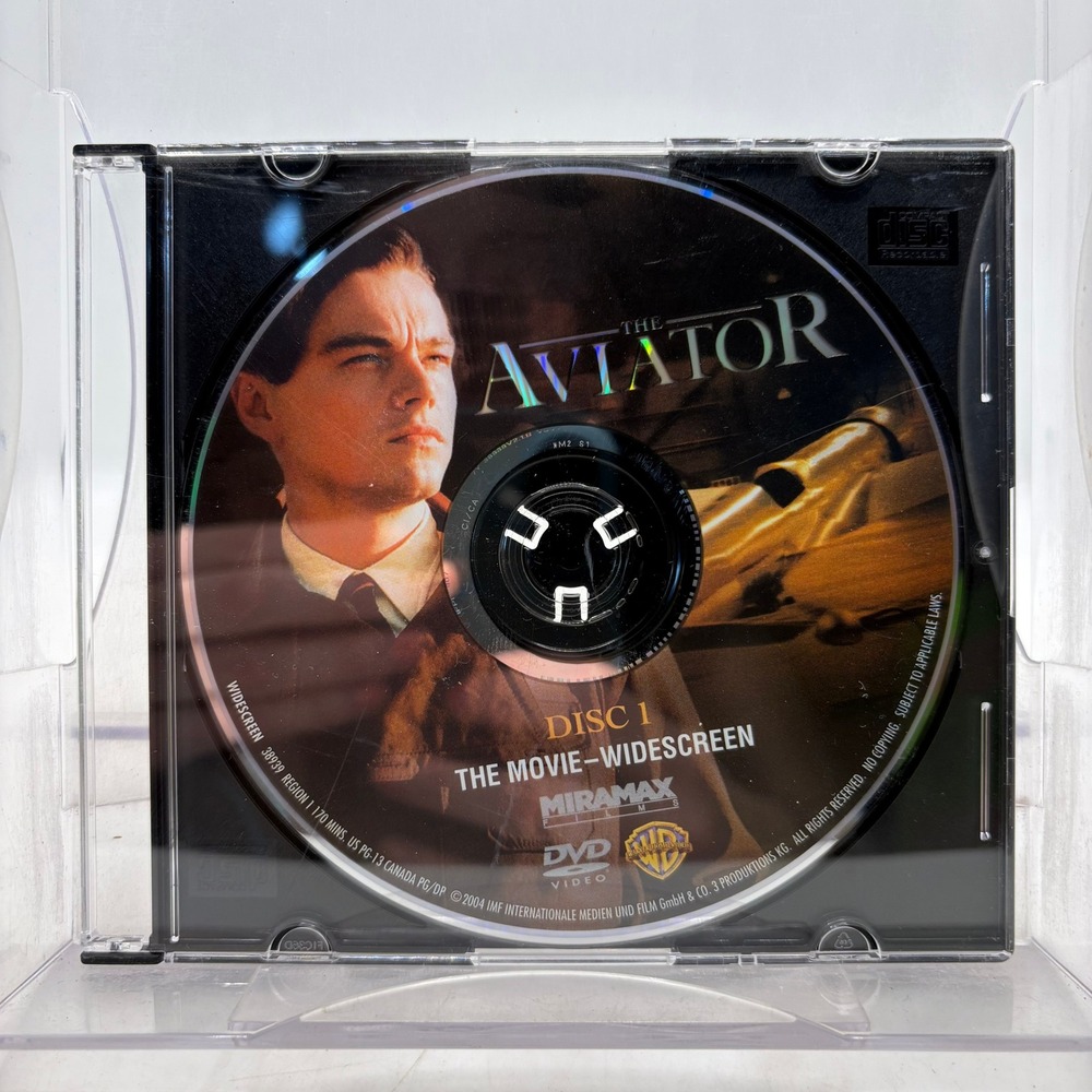 The Aviator DVD 2004 Disc 1 Widescreen Leonardo DiCaprio Martin Scorsese 38939
